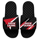 ACXCh Y T_ V[Y Louisiana Ragin' Cajuns ISlide Varsity Slide Sandals Black