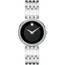 モバド モバド レディース 腕時計 アクセサリー Women's Swiss Esperanza Diamond (1/4 ct. t.w.) Stainless Steel Bracelet Watch 28mm 0607052 Silver