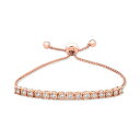 bvh fB[X uXbgEoOEANbg ANZT[ Diamond Bolo Bracelet (1/2 ct. t.w.) in Sterling Silver, 14k Gold-Plated Sterling Silver or 14k Rose Gold-Plated Sterling Silver, Created for Macy's Rose Gold/Silver