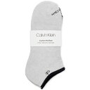 カルバンクライン レディース 靴下 アンダーウェア Women's 6-Pk. Performance Cushion No-Show Socks Grey Assorted