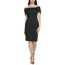 BXJ[g fB[X s[X gbvX Women's Bow Off-The-Shoulder Sheath Dress Black