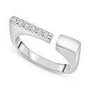 bvh fB[X O ANZT[ Diamond Open Square Ring (1/6 ct. t.w.) in 10k White Gold, Created for Macy's White Gold