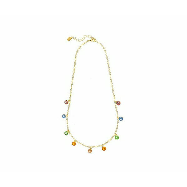 uJt[h} fB[X lbNXE`[J[Ey_ggbv ANZT[ Dangling Rainbow Crystal Necklace Gold with multi color crystals