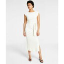 o[X[ fB[X s[X gbvX Women's Cap-Sleeve Ribbed Midi Dress, Created for Macy's Palomino