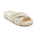 ダナ キャラン ニューヨーク レディース サンダル シューズ Women 039 s Indra Criss Cross Strap Foot Bed Slide Sandals, Created for Macy 039 s Bone
