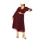 ƥå ǥ ԡ ȥåץ Plus Size Precious Pleat Dress Red