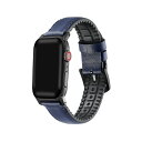 |bV ebN fB[X rv ANZT[ Men's and Women's Genuine Dark Blue Leather Band for Apple Watch 42mm Dark Blue