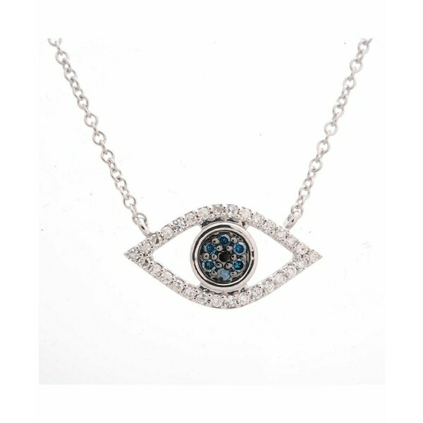 bvh fB[X lbNXE`[J[Ey_ggbv ANZT[ Diamond Evil-Eye Pendant Necklace (1/6 ct. t.w.) in 10K Yellow or White gold., Created for Macy's White Gold