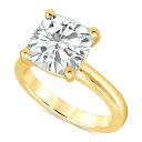 バッジェリーミシュカ メンズ リング アクセサリー Certified Lab Grown Diamond Cushion-Cut Solitaire Engagement Ring (5 ct. t.w.) in 14k Gold Yellow Gold
