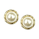 ANC fB[X sAXCO ANZT[ Gold-Tone Glass Pearl Twist Stud Earrings Gold