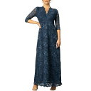 Li fB[X s[X gbvX Women's Maria Lace A-Line Evening Gown with Pockets Nocturnal navy