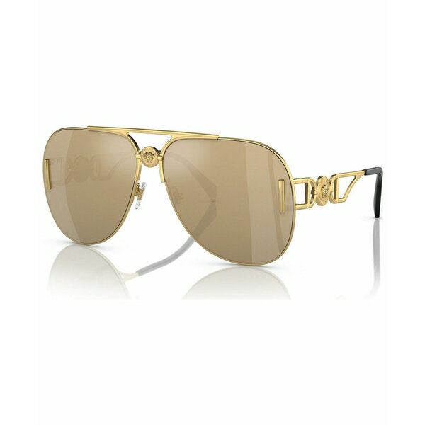 ヴェルサーチ ヴェルサーチ レディース サングラス＆アイウェア アクセサリー Unisex Sunglasses, VE2255 Gold-Tone