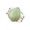 ターコイズ バース レディース リング アクセサリー Classy Genuine Turquoise and Sterling Silver Abstract Ring Genuine Turquoise