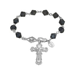 シンボルスオブフェイス レディース ブレスレット・バングル・アンクレット アクセサリー Silver-Tone Blue Crucifix Bracelet Blue