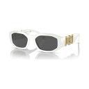 ヴェルサーチ レディース サングラス＆アイウェア アクセサリー Unisex Sunglasses, VE4361 Biggie WHITE / DARK GREY