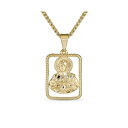 ブリング メンズ ネックレス チョーカー アクセサリー Unisex Religious Metal Portrait Medallion Face of Jesus Christ Head Necklace Pendant Yellow Gold Plated For Men Teens Yellow