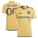 アディダス メンズ ユニフォーム トップス Real Salt Lake adidas 2023 The Beehive State Kit Replica Custom Jersey Gold