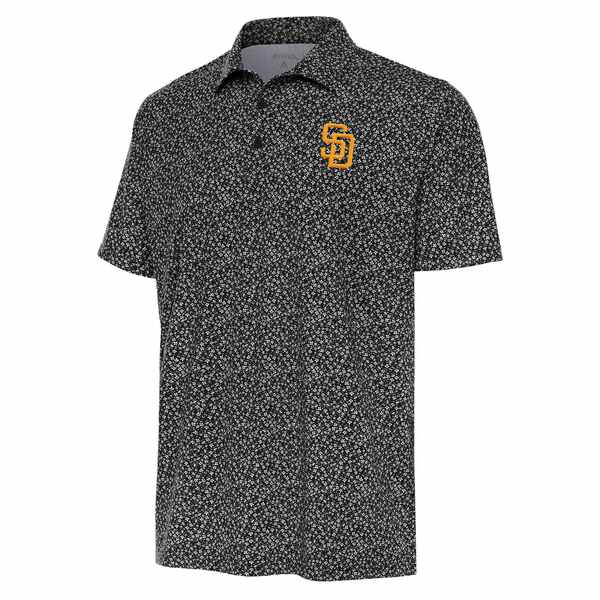 AeBOA Y |Vc gbvX San Diego Padres Antigua Terrace Polo Black