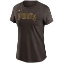 iCL fB[X TVc gbvX Manny Machado San Diego Padres Nike Women's Name & Number TShirt Brown