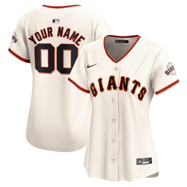 ナイキ レディース ユニフォーム トップス San Francisco Giants Nike Women's Home Limited Custom Jersey Cream