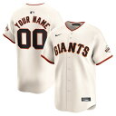 ナイキ メンズ ユニフォーム トップス San Francisco Giants Nike Home Limited Custom Jersey Cream