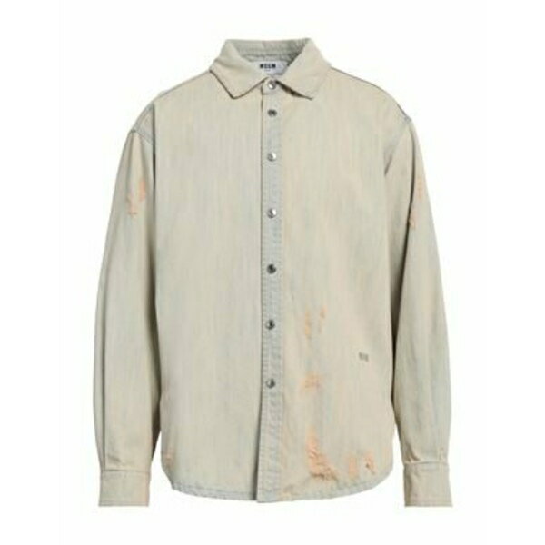 【送料無料】 エムエスジイエム メンズ シャツ トップス Denim shirts Blue