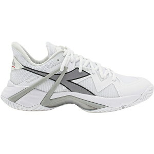 ǥɥ  ƥ˥ ݡ Diodora Men's B.Icon 2 AG Tennis Shoes White/Silver