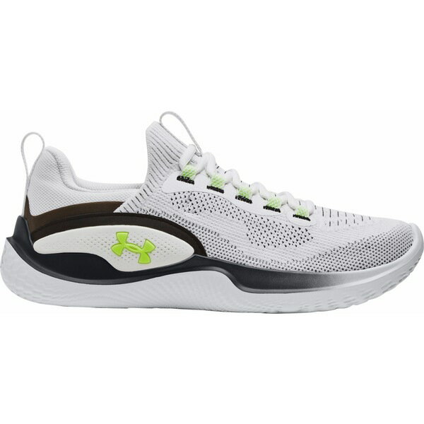 アンダーアーマー メンズ フィットネス スポーツ Under Armour Men's Flow Dynamic Training Shoes White/Black/Lime