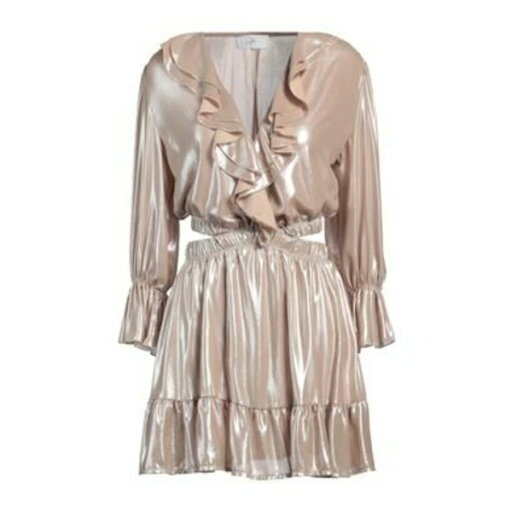 【送料無料】 ソーアリュール レディース ワンピース トップス Mini dresses Beige 【送料無料】 ソーアリュール レディース ワンピース トップス Mini dresses Beige