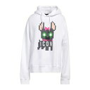 【送料無料】 ディースクエアード レディース パーカー・スウェットシャツ アウター Sweatshirts White