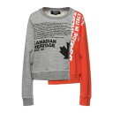 【送料無料】 ディースクエアード レディース パーカー・スウェットシャツ アウター Sweatshirts Grey