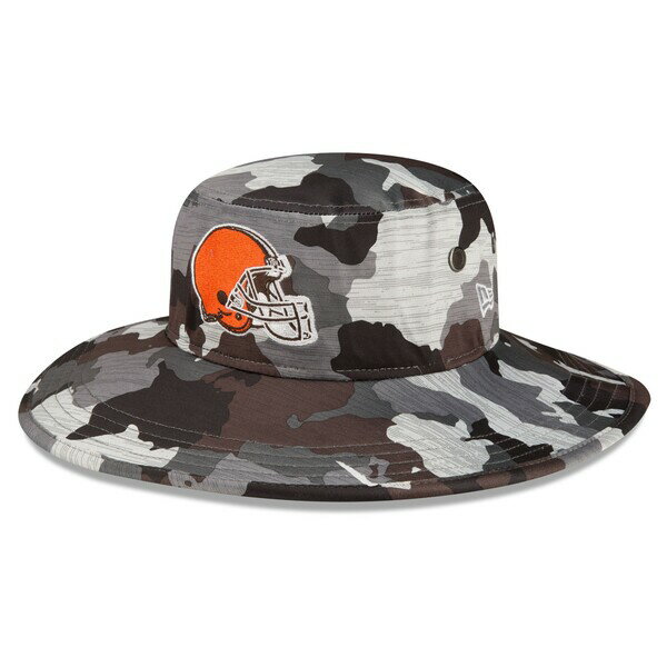 ˥塼  ˹ ꡼ Cleveland Browns New Era 2022 NFL Training Camp Official Panama Bucket Hat Camo