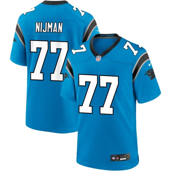 楽天astyナイキ メンズ ユニフォーム トップス Carolina Panthers Nike Alternate Custom Game Jersey Blue