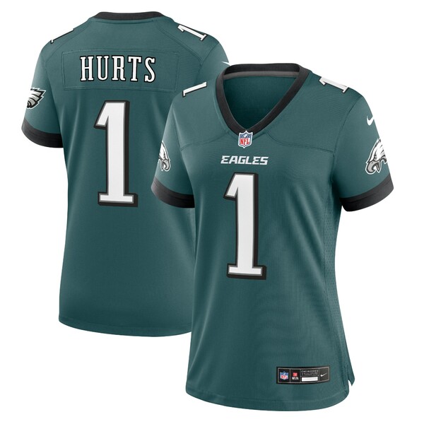 楽天astyナイキ レディース ユニフォーム トップス Jalen Hurts Philadelphia Eagles Nike Women's Team Game Jersey Midnight Green