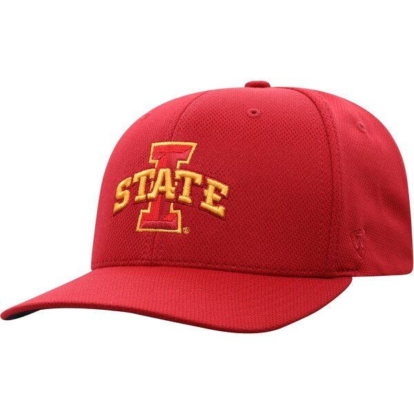 トップ・オブ・ザ・ワールド メンズ 帽子 アクセサリー Iowa State Cyclones Top of the World Reflex Logo Flex Hat Cardinal