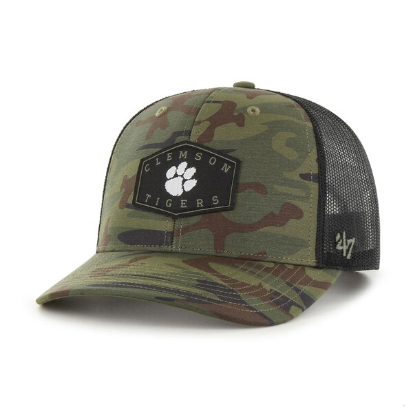 フォーティーセブン メンズ 帽子 アクセサリー Clemson Tigers '47 OHT Military Appreciation Cargo Convoy Adjustable Hat Camo/Black