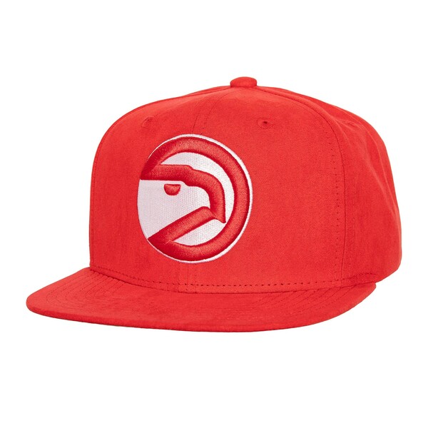 ミッチェル＆ネス ミッチェル&ネス メンズ 帽子 アクセサリー Atlanta Hawks Mitchell & Ness Sweet Suede Snapback Hat Red