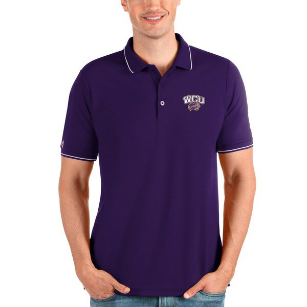 アンティグア メンズ ポロシャツ トップス Western Carolina Catamounts Antigua Affluent Polo Purple