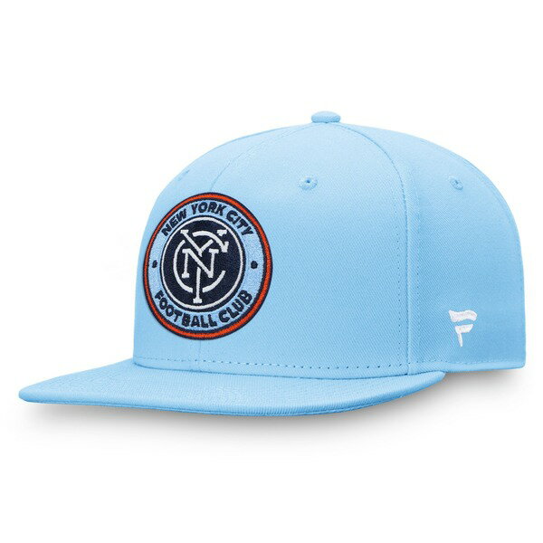 ファナティクス メンズ 帽子 アクセサリー New York City FC Fanatics Branded Emblem Snapback Hat Blue