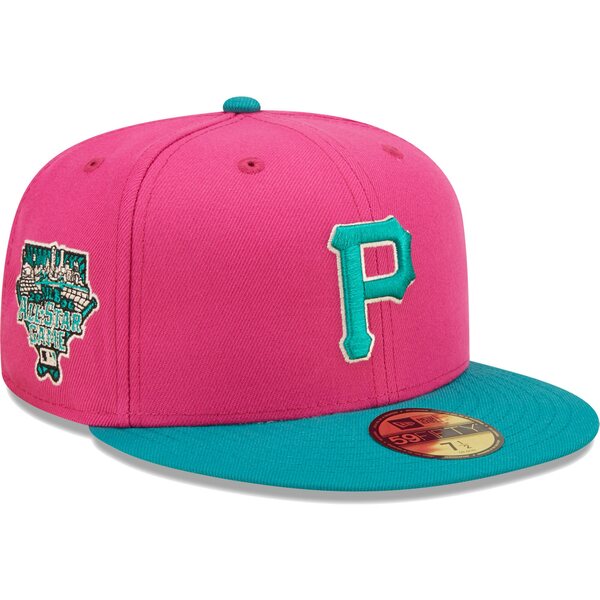 楽天astyニューエラ メンズ 帽子 アクセサリー Pittsburgh Pirates New Era Cooperstown Collection 2006 MLB AllStar Game Passion Forest 59FIFTY Fitted Hat Pink/Green