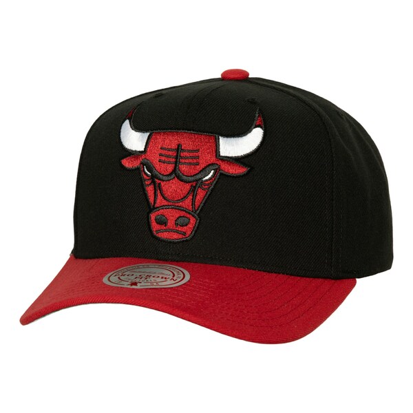 ミッチェル＆ネス ミッチェル&ネス メンズ 帽子 アクセサリー Chicago Bulls Mitchell & Ness Soul XL Logo Pro Crown Snapback Hat Black/Red