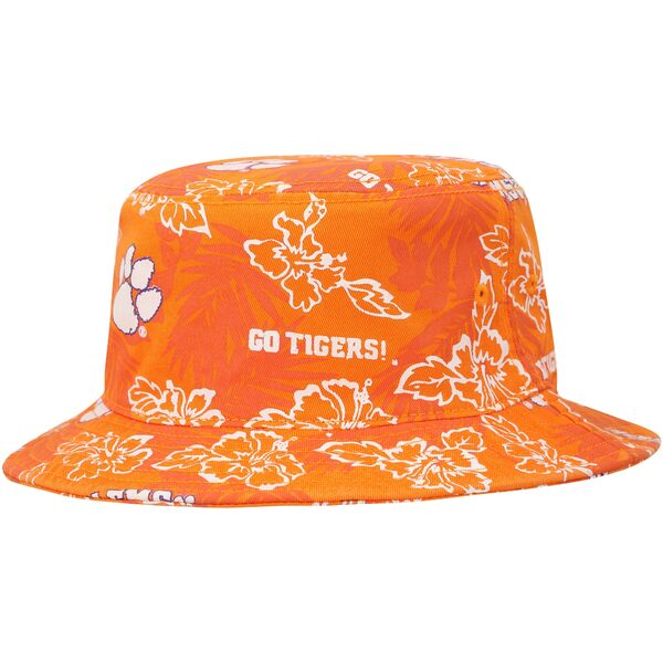 レインスプーナー メンズ 帽子 アクセサリー Clemson Tigers Reyn Spooner Floral Bucket Hat Orange