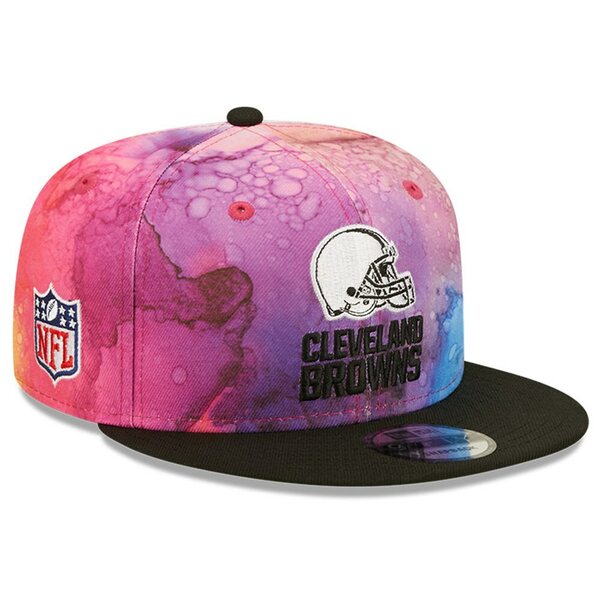 ˥塼  ˹ ꡼ Cleveland Browns New Era 2022 NFL Crucial Catch 9FIFTY Snapback Hat Pink/Black