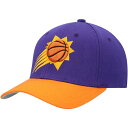 ミッチェル＆ネス ミッチェル&ネス メンズ 帽子 アクセサリー Phoenix Suns Mitchell & Ness MVP Team TwoTone 2.0 StretchSnapback Hat Purple/Orange