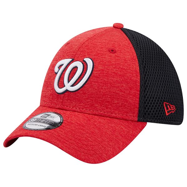 j[G Y Xq ANZT[ Washington Nationals New Era Shadow Neo 39THIRTY Flex Hat Red