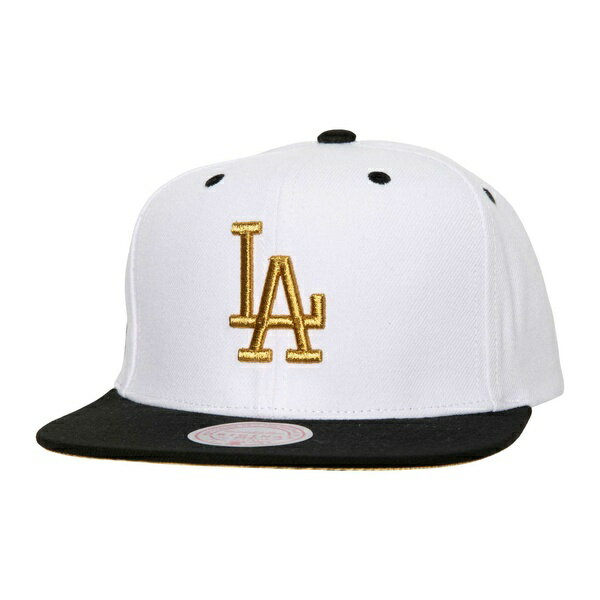 ミッチェル&ネス メンズ 帽子 アクセサリー Los Angeles Dodgers Mitchell & Ness Cooperstown Collection MVP Snapback Hat White/Black