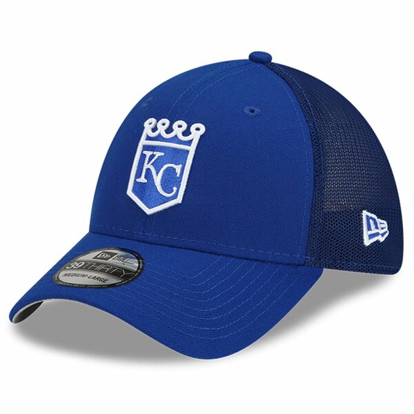 j[G Y Xq ANZT[ Kansas City Royals New Era 2023 Batting Practice 39THIRTY Flex Hat Royal