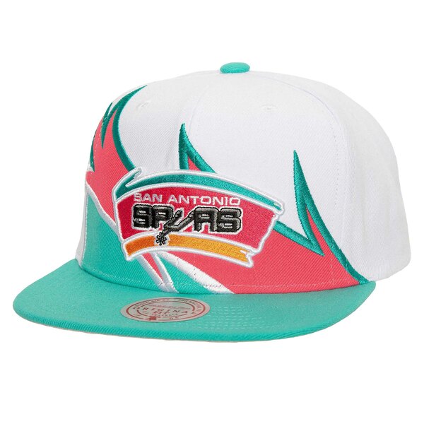 ミッチェル＆ネス ミッチェル&ネス メンズ 帽子 アクセサリー San Antonio Spurs Mitchell & Ness Waverunner Snapback Hat White/Turquoise