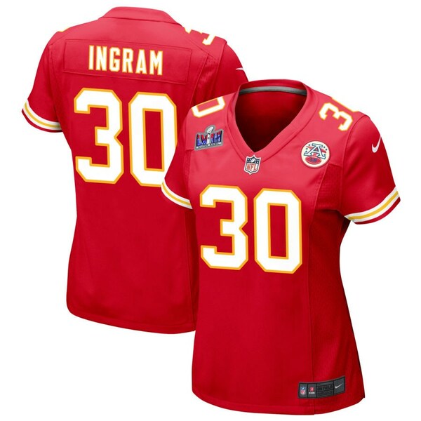 ʥ ǥ ˥ե ȥåץ Kansas City Chiefs Nike Women's Super Bowl LVIII Patch Custom Game Jersey Red