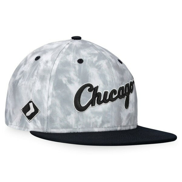 楽天astyファナティクス メンズ 帽子 アクセサリー Chicago White Sox Fanatics Branded Smoke Dye Fitted Hat Black/White